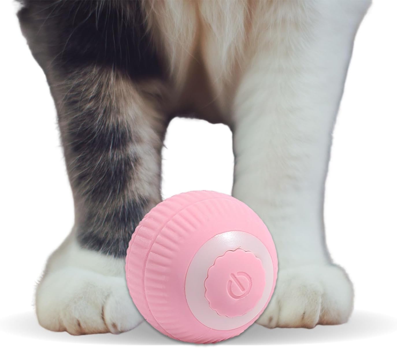 Cat Ball Toy, Interactive Cat Toys, Automatic Motion Activated Moving Ball Hide and Seek Game for Indoor Exercise，Gifts for Kittens